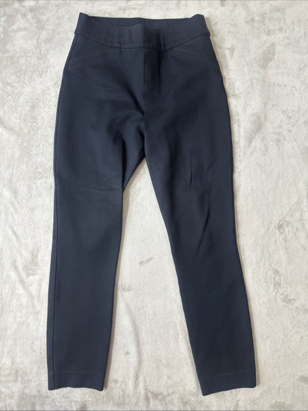 SPANX 20251R black skinny ankle pants womens SP ponte pull on stretch